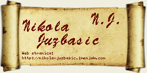 Nikola Juzbašić vizit kartica